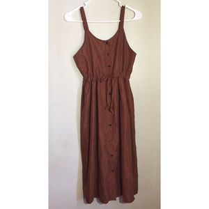 Brown Button Down Dress
